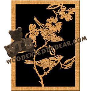 Sparrows fretwork scroll saw pattern | The Wooden Teddy Bear