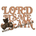 Lord, It's Me Again fretwork scroll saw pattern | The Wooden Teddy Bear