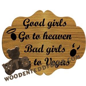 Good Girls fretwork scroll saw pattern | The Wooden Teddy Bear