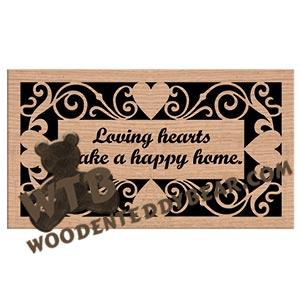 Loving Hearts fretwork scroll saw pattern | The Wooden Teddy Bear