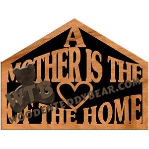 A Mother Is fretwork scroll saw pattern | The Wooden Teddy Bear