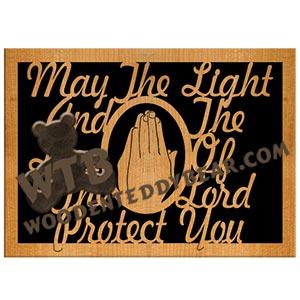 May the Light of the Lord fretwork scroll saw pattern | The Wooden Teddy Bear