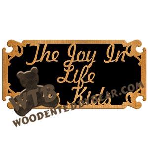 The Joy in Life fretwork scroll saw pattern | The Wooden Teddy Bear