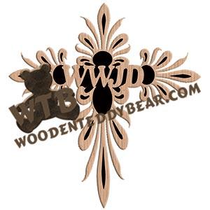 WWJD Cross fretwork scroll saw pattern | The Wooden Teddy Bear