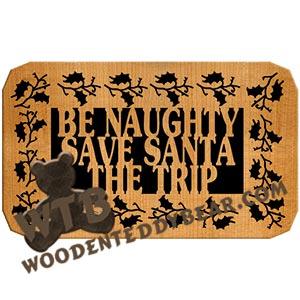 Be Naughty fretwork scroll saw pattern | The Wooden Teddy Bear