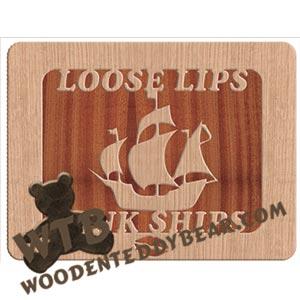 Loose Lips fretwork scroll saw pattern | The Wooden Teddy Bear