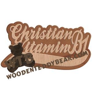 Christian Vitamin fretwork scroll saw pattern | The Wooden Teddy Bear