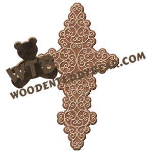 Cross #4 fretwork scroll saw pattern | The Wooden Teddy Bear