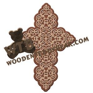 Cross #3 fretwork scroll saw pattern | The Wooden Teddy Bear