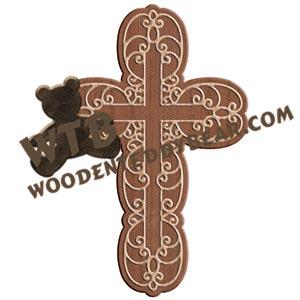 Cross #2 fretwork scroll saw pattern | The Wooden Teddy Bear