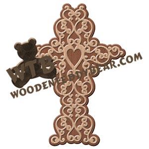 Cross #1 fretwork scroll saw pattern | The Wooden Teddy Bear