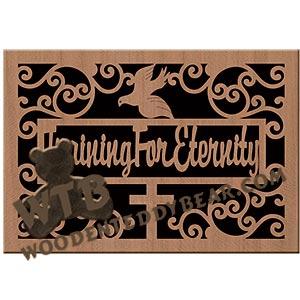 Training for Eternity fretwork scroll saw pattern | The Wooden Teddy Bear