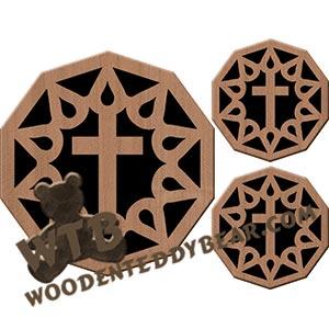 Pitcher & Glass Coaster Set fretwork scroll saw pattern | The Wooden Teddy Bear