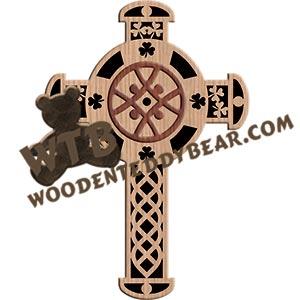 Celtic Cross #13 fretwork scroll saw pattern |The Wooden Teddy Bear