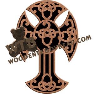 Celtic Cross #16 fretwork scroll saw pattern |The Wooden Teddy Bear