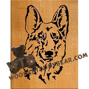 German Shepherd #2 fretwork scroll saw pattern |The Wooden Teddy Bear
