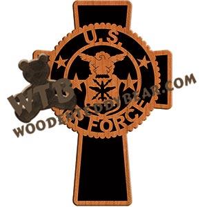 US Air Force Cross fretwork scroll saw pattern |The Wooden Teddy Bear