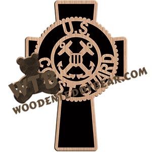 US Coast Guard Cross fretwork scroll saw pattern |The Wooden Teddy Bear