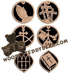 Christian Ornaments #3 fretwork scroll saw pattern |The Wooden Teddy Bear