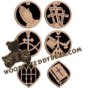 Christian Ornaments #3 fretwork scroll saw pattern |The Wooden Teddy Bear