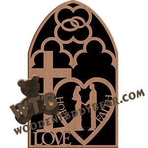 Wedding Plaque fretwork scroll saw pattern |The Wooden Teddy Bear