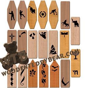 Bookmark Set #3 fretwork scroll saw pattern |The Wooden Teddy Bear