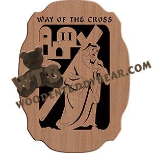 Way of the Cross Station 02 fretwork scroll saw pattern |The Wooden Teddy Bear