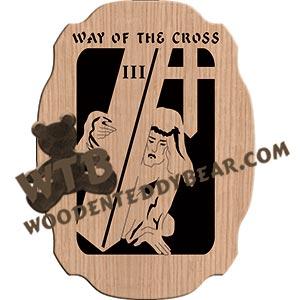 Way of the Cross Station 03 fretwork scroll saw pattern |The Wooden Teddy Bear