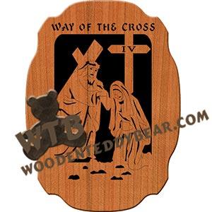 Way of the Cross Station 04 fretwork scroll saw pattern |The Wooden Teddy Bear