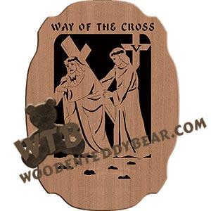 Way of the Cross Station 05 fretwork scroll saw pattern |The Wooden Teddy Bear