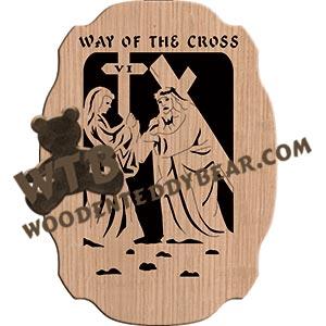 Way of the Cross Station 06 fretwork scroll saw pattern |The Wooden Teddy Bear