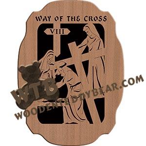 Way of the Cross Station 08 fretwork scroll saw pattern |The Wooden Teddy Bear