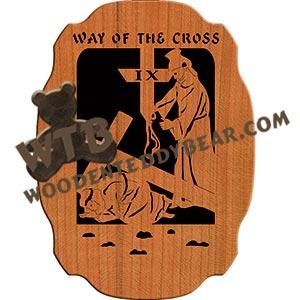 Way of the Cross Station 09 fretwork scroll saw pattern |The Wooden Teddy Bear