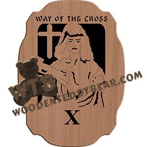 Way of the Cross Station 10 fretwork scroll saw pattern |The Wooden Teddy Bear