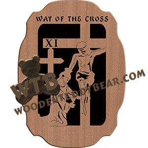 Way of the Cross Station 11 fretwork scroll saw pattern |The Wooden Teddy Bear