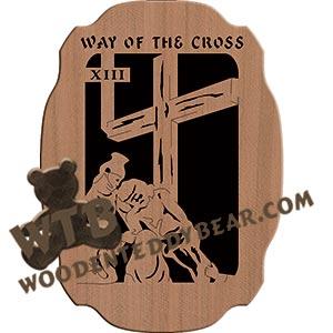 Way of the Cross Station 13 fretwork scroll saw pattern |The Wooden Teddy Bear