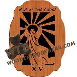 Way of the Cross Station 15 fretwork scroll saw pattern |The Wooden Teddy Bear