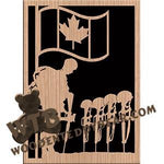 Remembrance Canada fretwork scroll saw pattern |The Wooden Teddy Bear