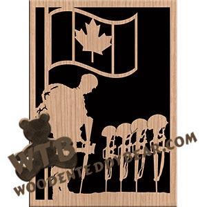 Remembrance Canada fretwork scroll saw pattern |The Wooden Teddy Bear