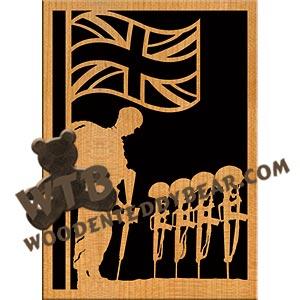 Remembrance UK fretwork scroll saw pattern |The Wooden Teddy Bear