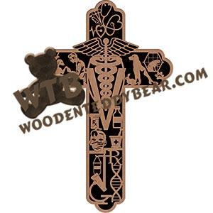 Veterinarian Cross fretwork scroll saw pattern |The Wooden Teddy Bear