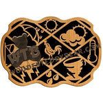 Weatherman's Plaque fretwork scroll saw pattern |The Wooden Teddy Bear