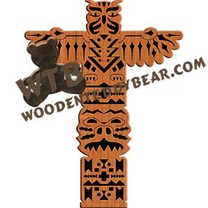 Totem Pole fretwork scroll saw pattern |The Wooden Teddy Bear