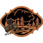 Bear Nature Scene fretwork scroll saw pattern |The Wooden Teddy Bear
