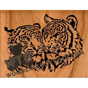 Tigers fretwork scroll saw pattern |The Wooden Teddy Bear