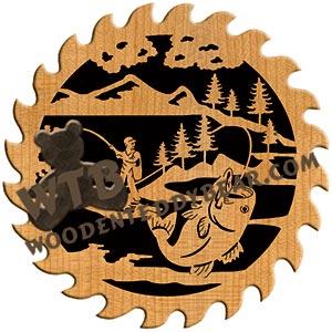 Fishing fretwork scroll saw pattern |The Wooden Teddy Bear