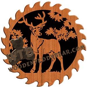 Deer Standing fretwork scroll saw pattern |The Wooden Teddy Bear