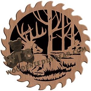 Deer Resting fretwork scroll saw pattern |The Wooden Teddy Bear