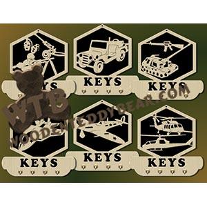 Military Key Plaques fretwork scroll saw pattern |The Wooden Teddy Bear