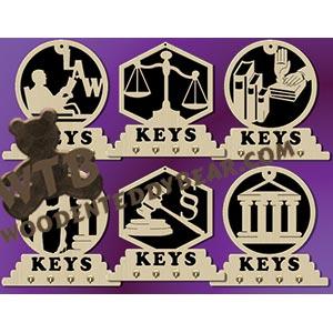 Lawyer Key Plaques fretwork scroll saw pattern |The Wooden Teddy Bear